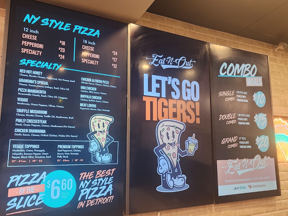 Eat-N-Out Pizza Menu - Image 1